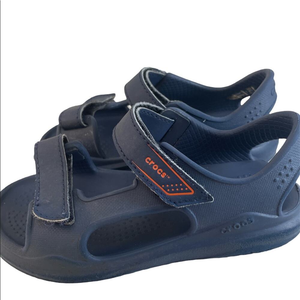 Kids crocs sandals blue size 10 Preowned - Picture 2 of 7